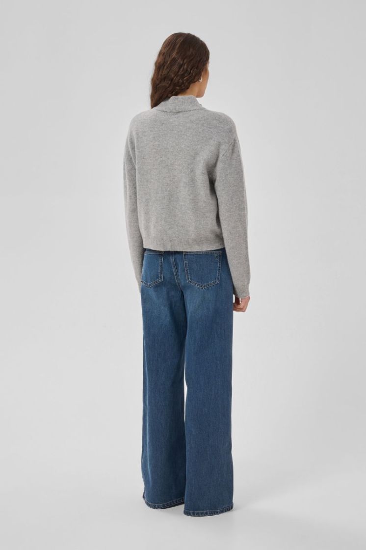 Jeans Wide MWNida 139 100062 Dark Blu