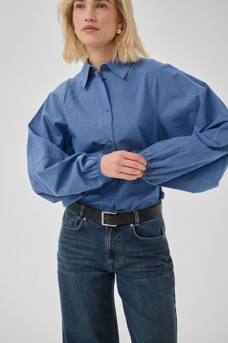 Ilse Balloon Sleeve Shirt 109861 Clear Bl