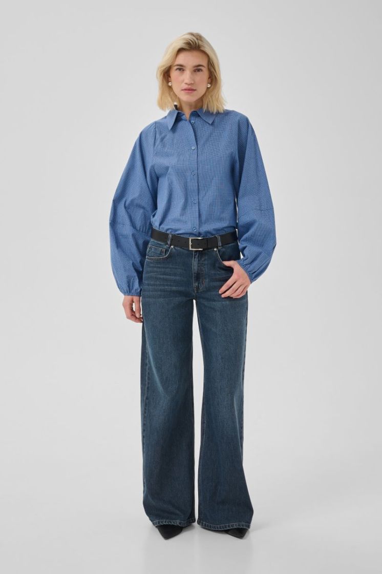 Ilse Balloon Sleeve Shirt 109861 Clear Bl