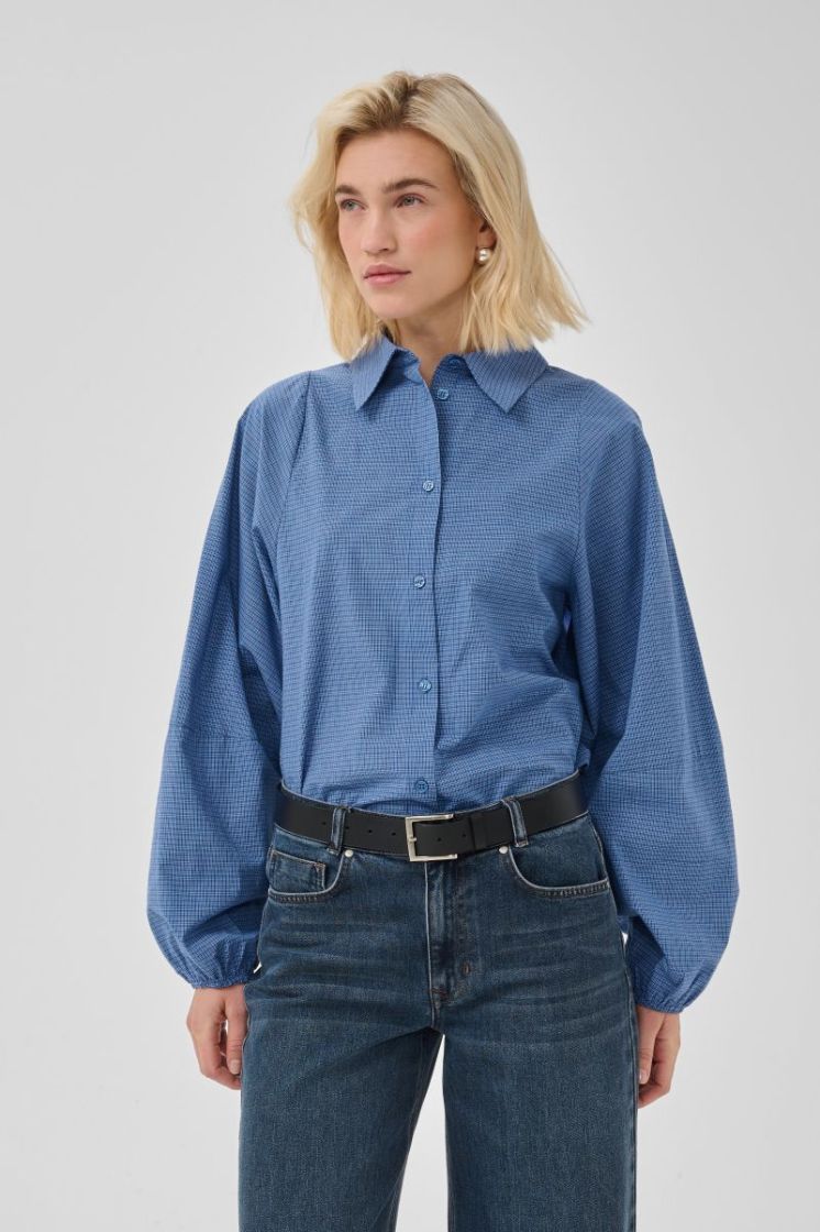 Ilse Balloon Sleeve Shirt 109861 Clear Bl