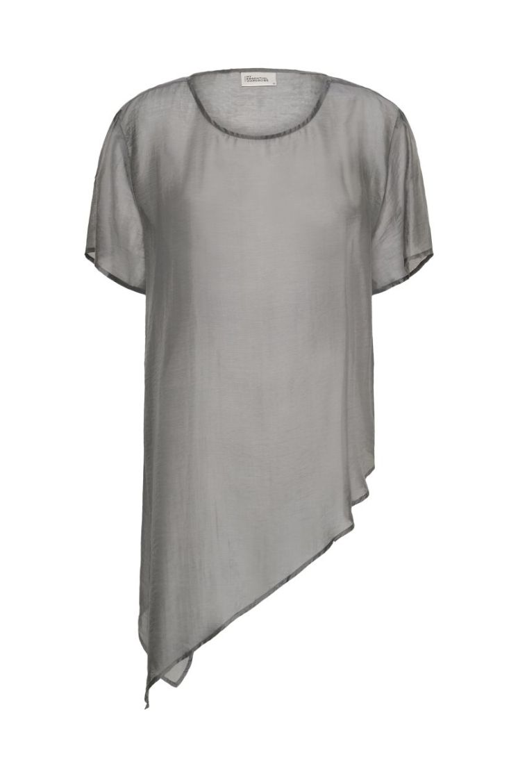 Smilla Asymmetric Tee 193906 Dark Sha