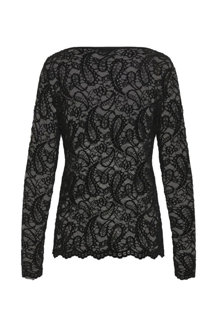 Salvi LS Lace Blouse 100031 Black