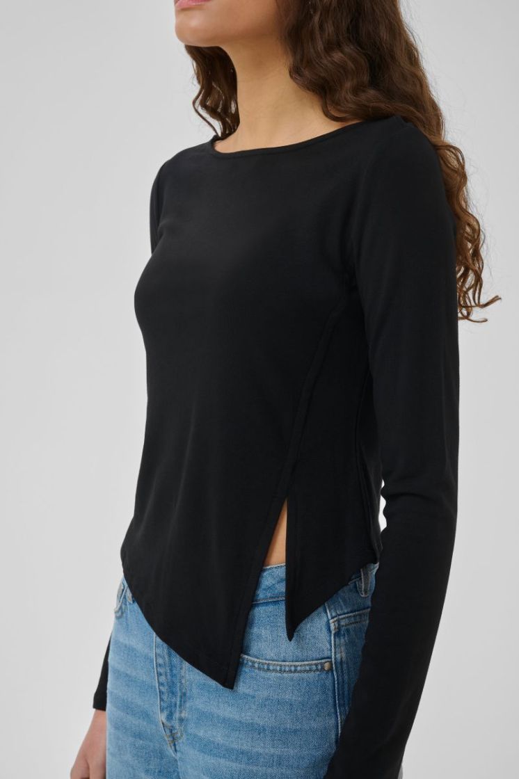 Nupti Asymmetric Blouse 100031 Black