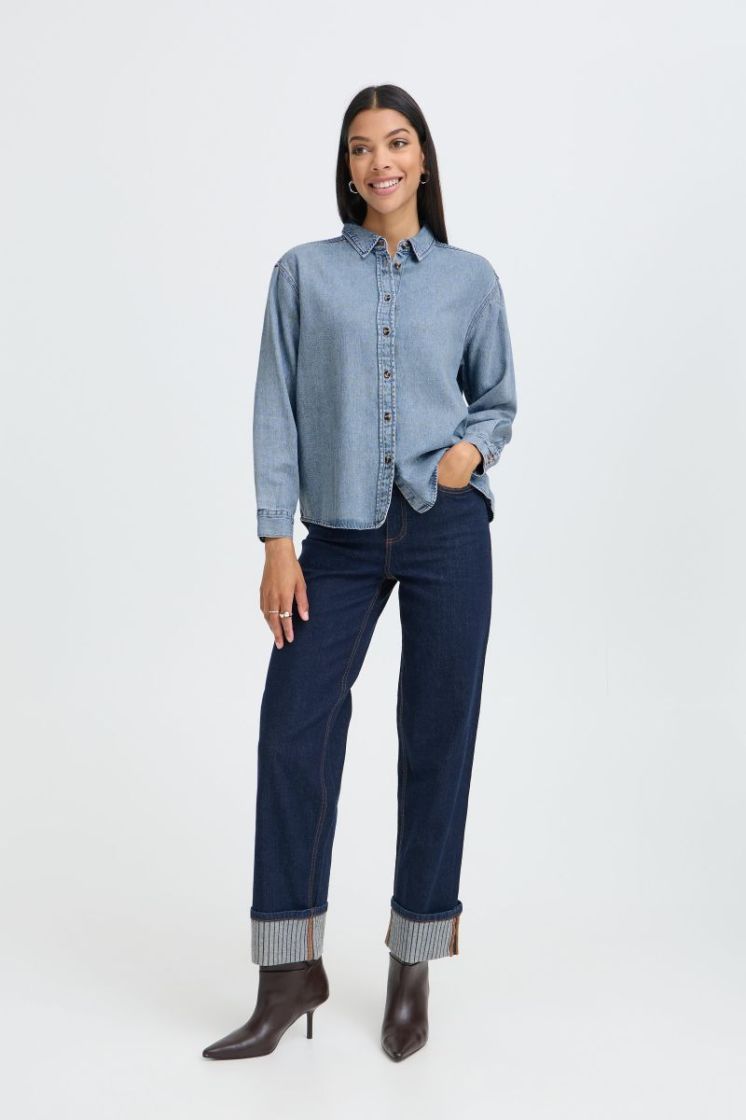 LEVENA SHIRT 200460 Ligth Bl