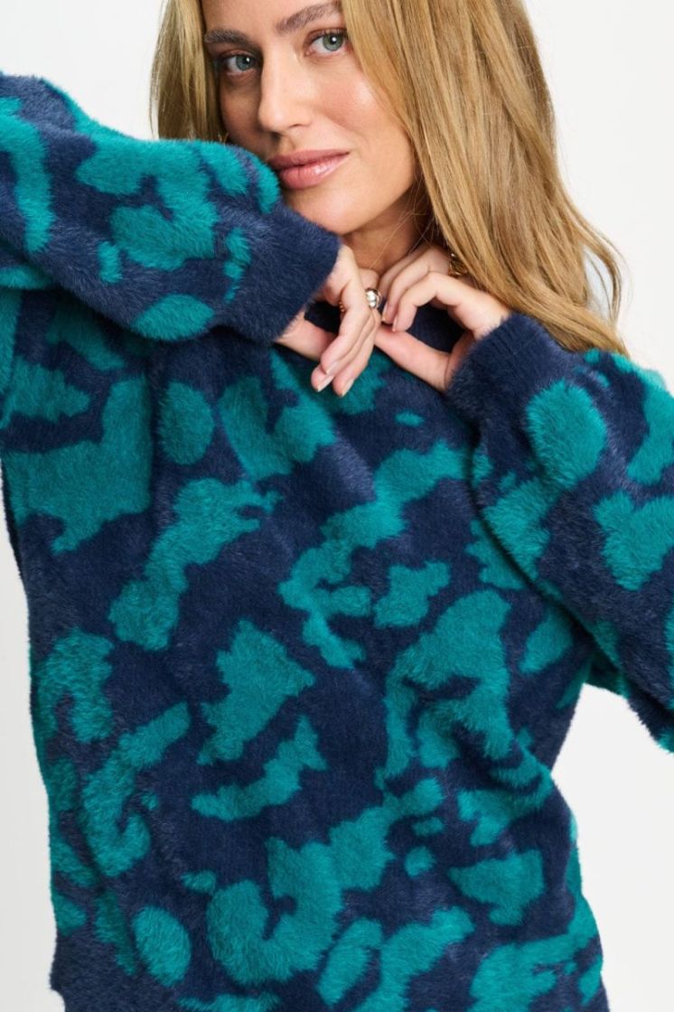 Frida Pullover Animal 700 Green