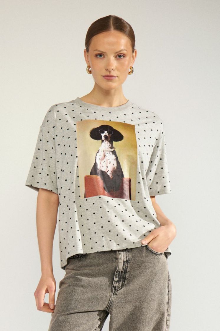 Rossa oversize t-shirt 0510 light grey