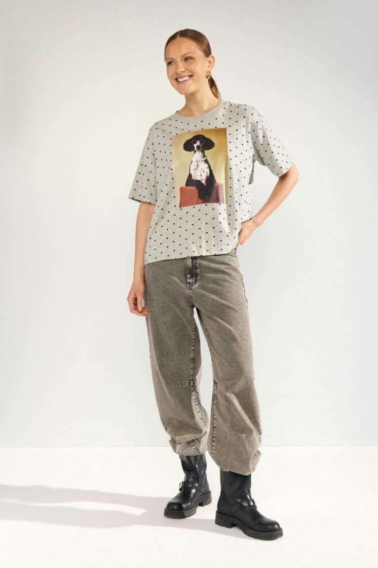 Rossa oversize t-shirt 0510 light grey