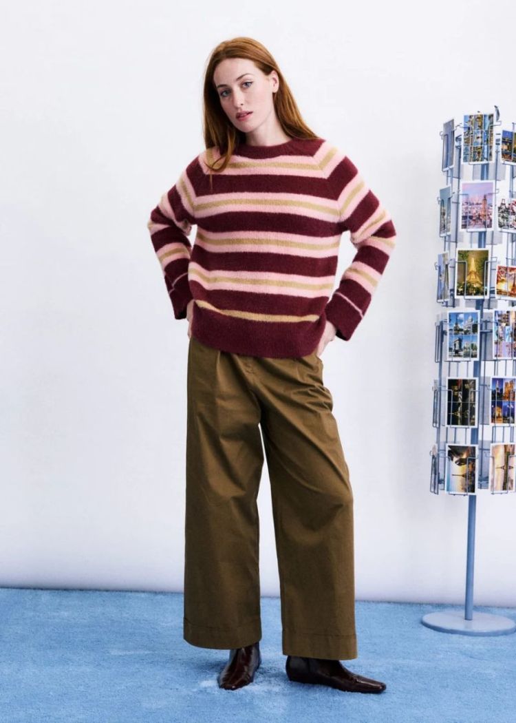 Pull Nara bordeaux