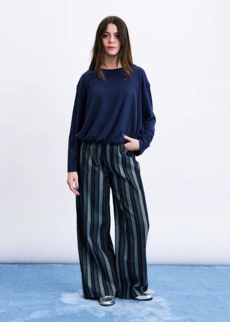 Haneul Top bleu marine