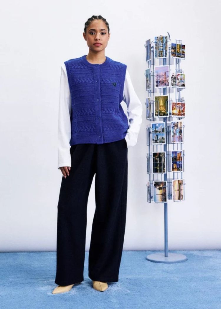 Miryang cardigan bleu electrique