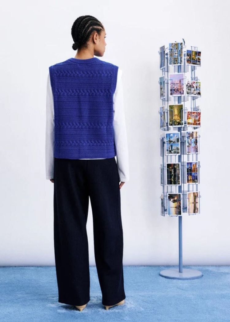Miryang cardigan bleu electrique