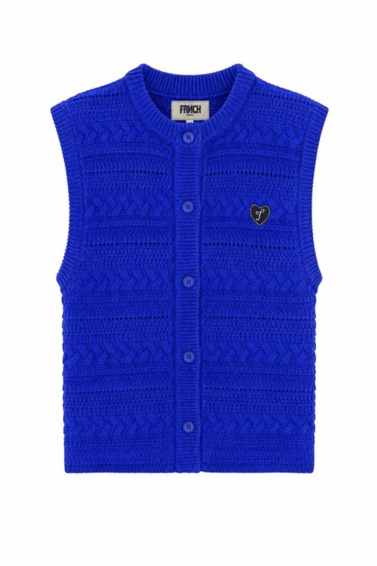 Miryang cardigan bleu electrique