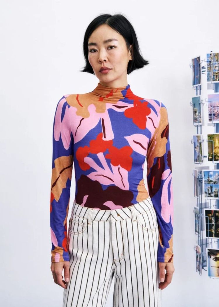 Yongin top print kanzan