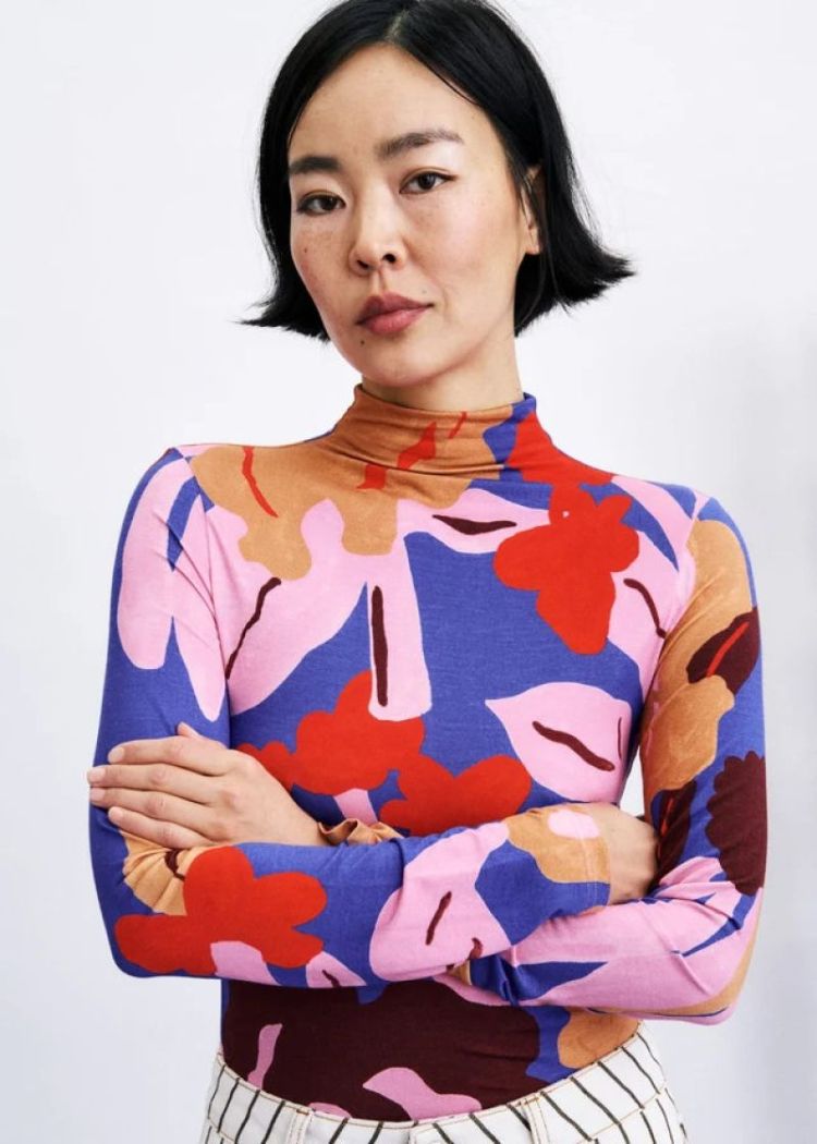 Yongin top print kanzan