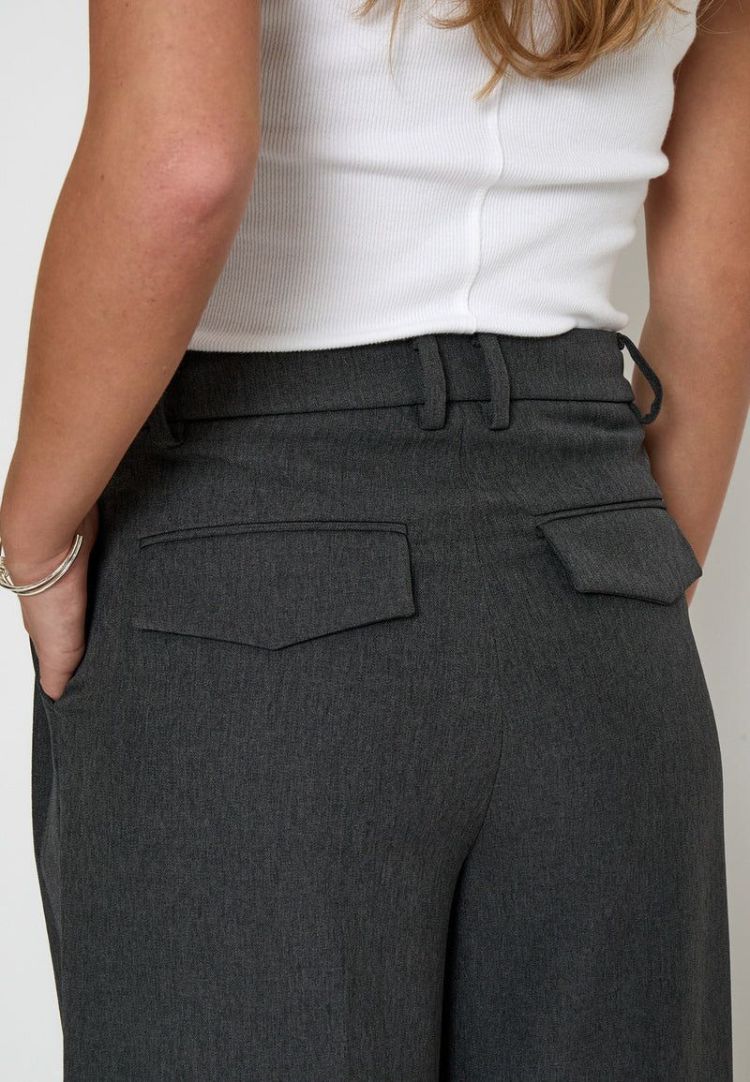 Vivianne GRS Mid Waist Pant 129 dark grey