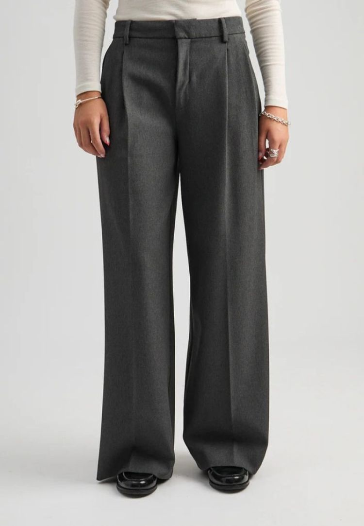 Vivianne GRS Mid Waist Pant 129 dark grey