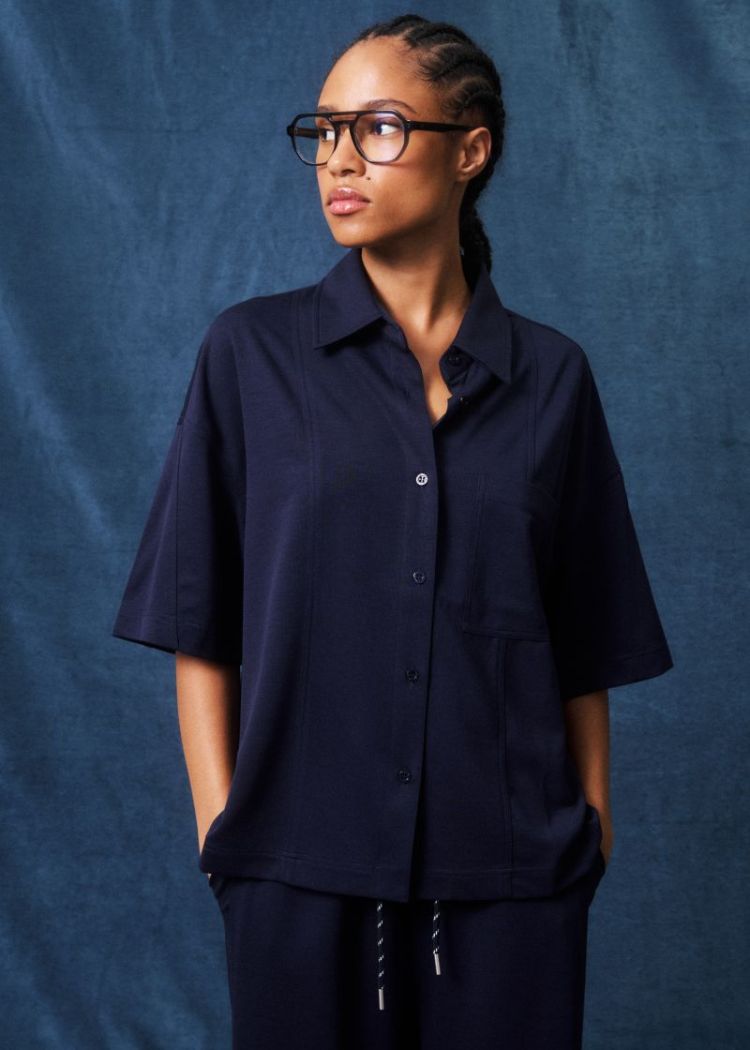 Garros Navy Blue Shirt bleu marine