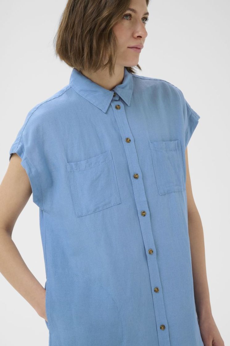 Ellena Dress silver lake blu