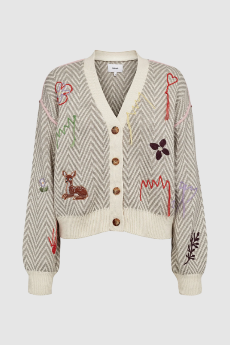 Ravissi Cardigan  Light grey mel