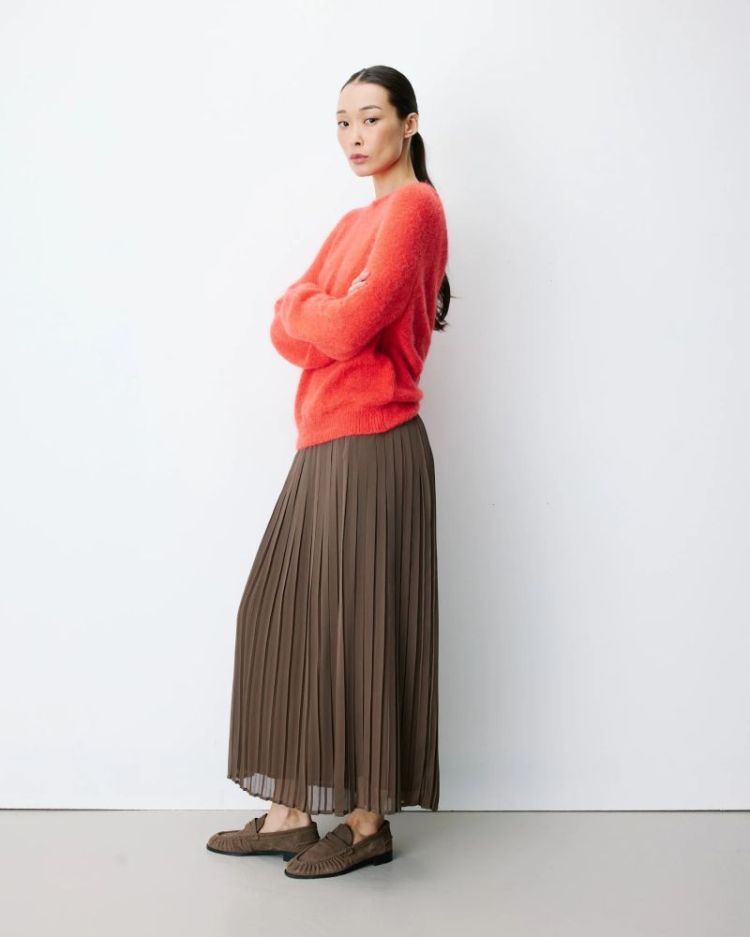 Backless knit sweater Anthemis sanguine