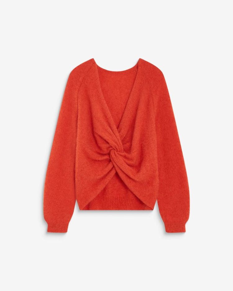 Backless knit sweater Anthemis sanguine