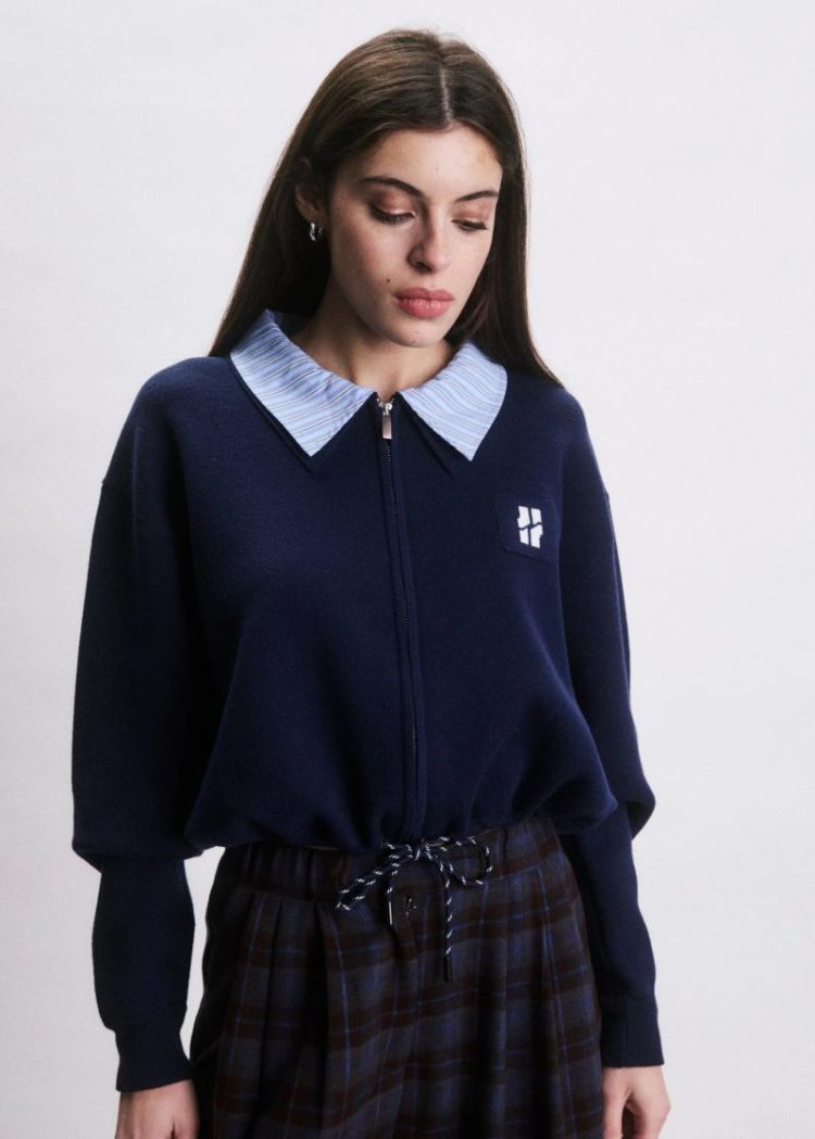Cardigan Jim BLEU MARINE
