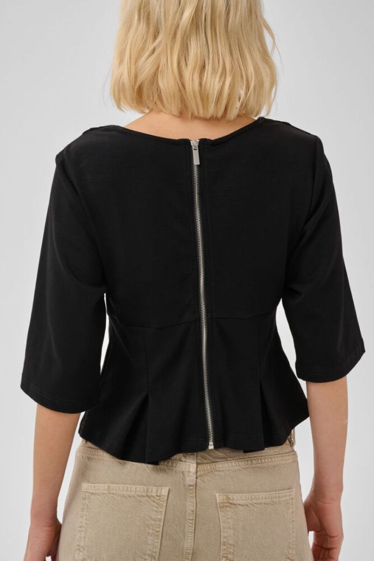 Apir Pleat Tee black