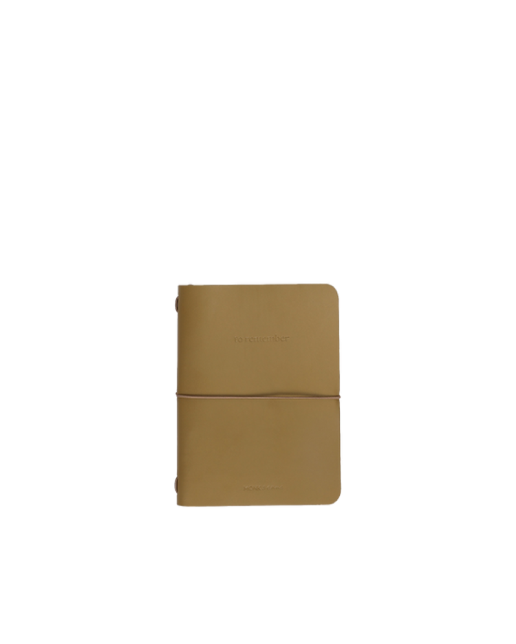 Notebook M - vegan leather Wheat