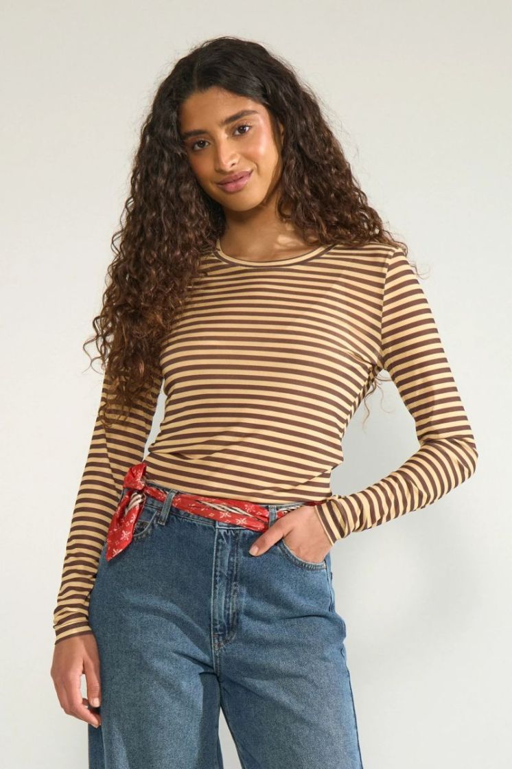 Sine mesh blouse 1078 Sahara sun