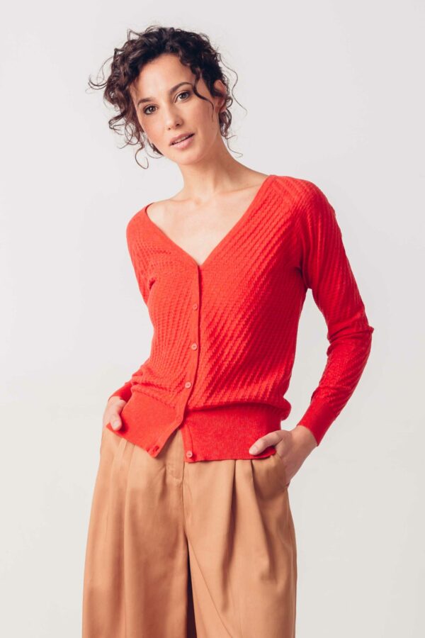 Albiztur Cardigan Red