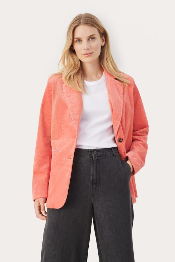 Chrisanne ribfluwelen blazer