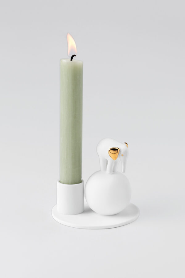 Trevoly. Candle holder animals "elephant"