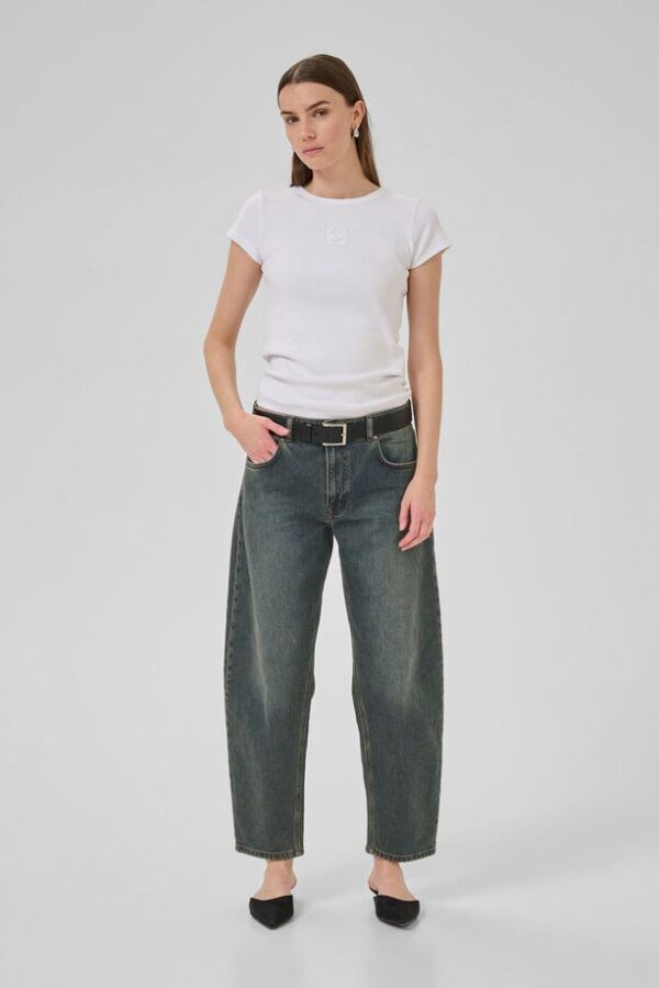 Baloo Barrel Jeans - Dark blue dirty wash
