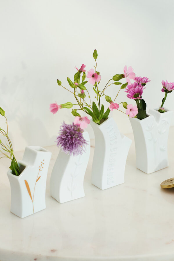 Mini vases set of 4 "Petits bonheurs"