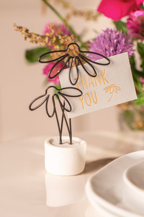 Card holder. Greeting card "Thank you"