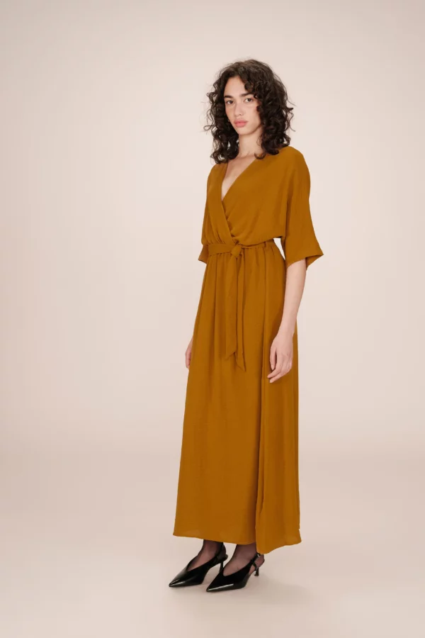 Long dress Maud - Ocre