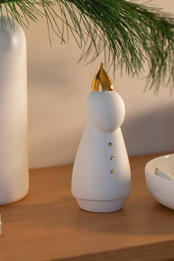 Porcelain Stories. Santa. LED Figure "Santa in a Coat"