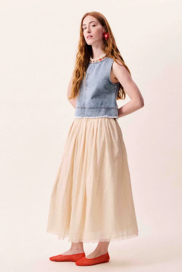 Cloudia Butter Skirt