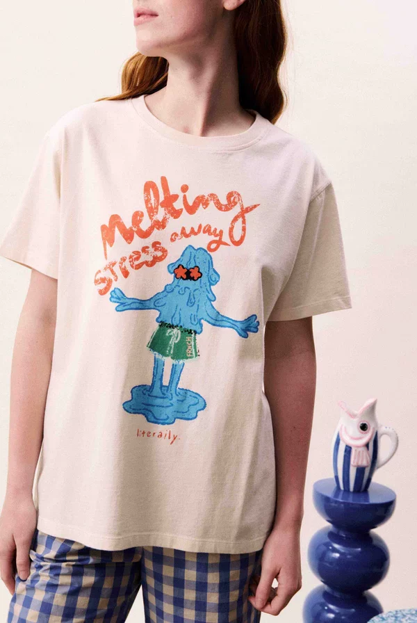 Elodea cream T-shirt