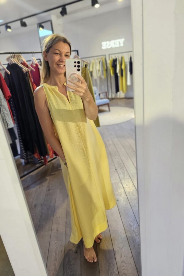 Greta long dress yellow