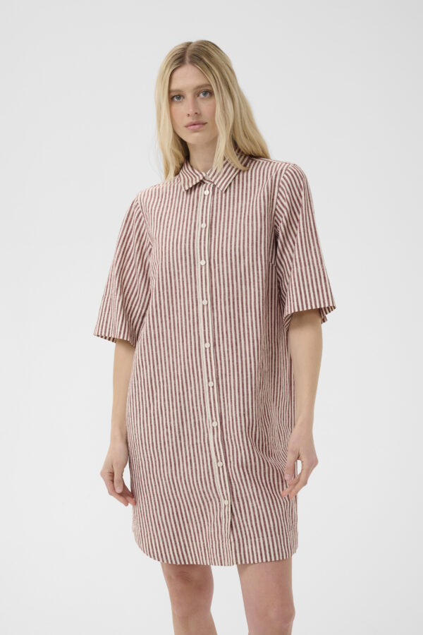 Berrit Dress Burnt Russet - Red